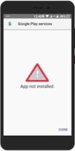 App not installed.