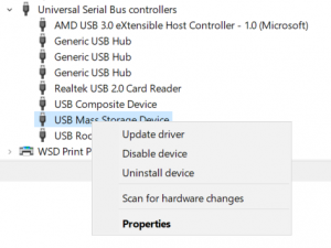 Device Manager - Update driver